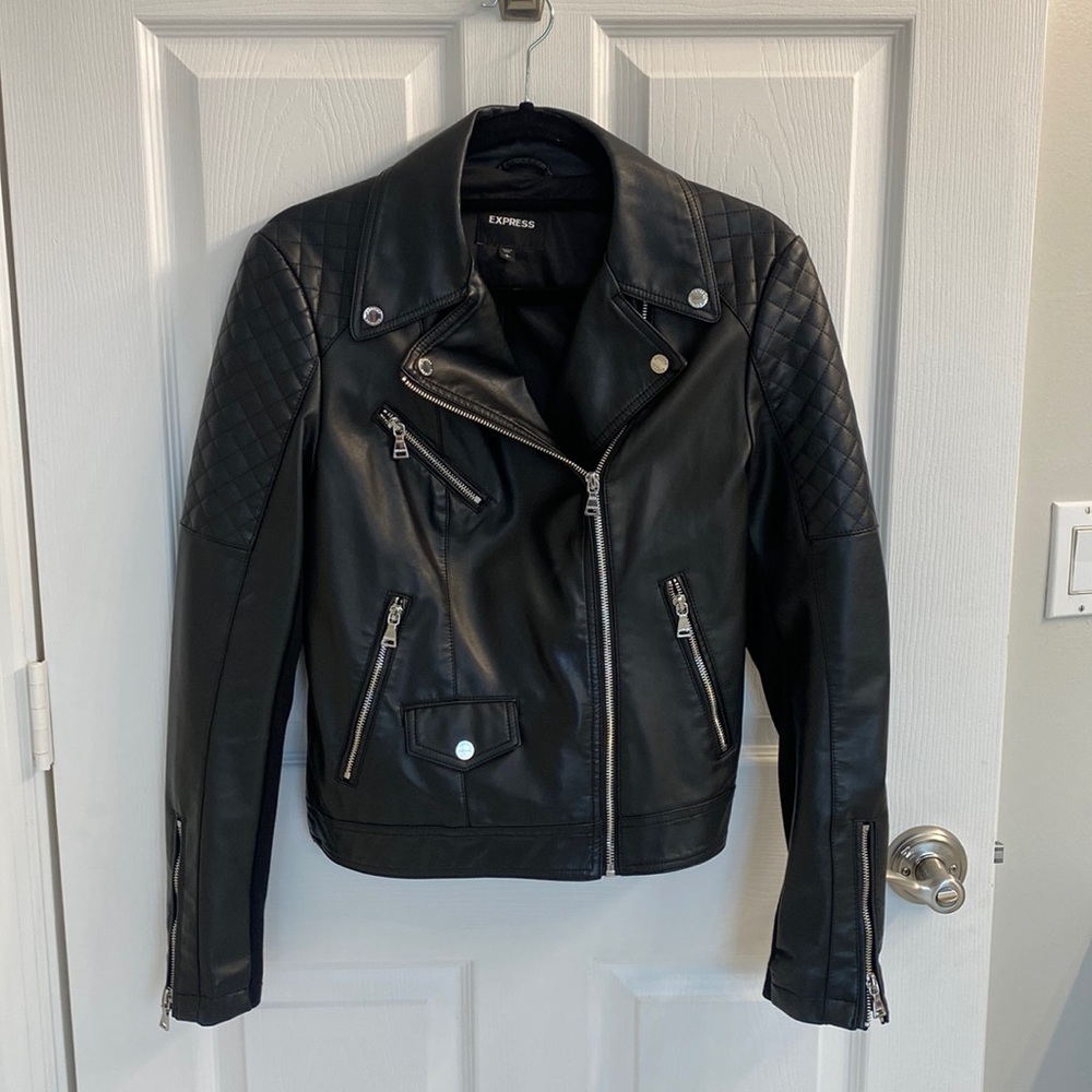Small brand new express faux leather jacket perfect condition never worn